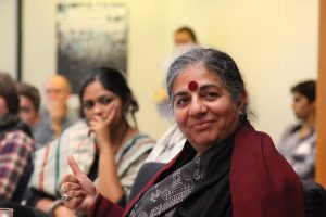Vandana Shiva fights patents on seeds to make farmers independent from Monsanto and Nestlé