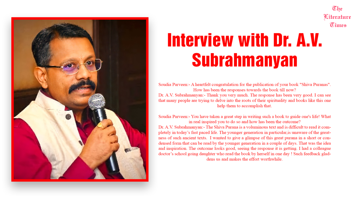Interview with Dr. A.V. Subrahmanyan