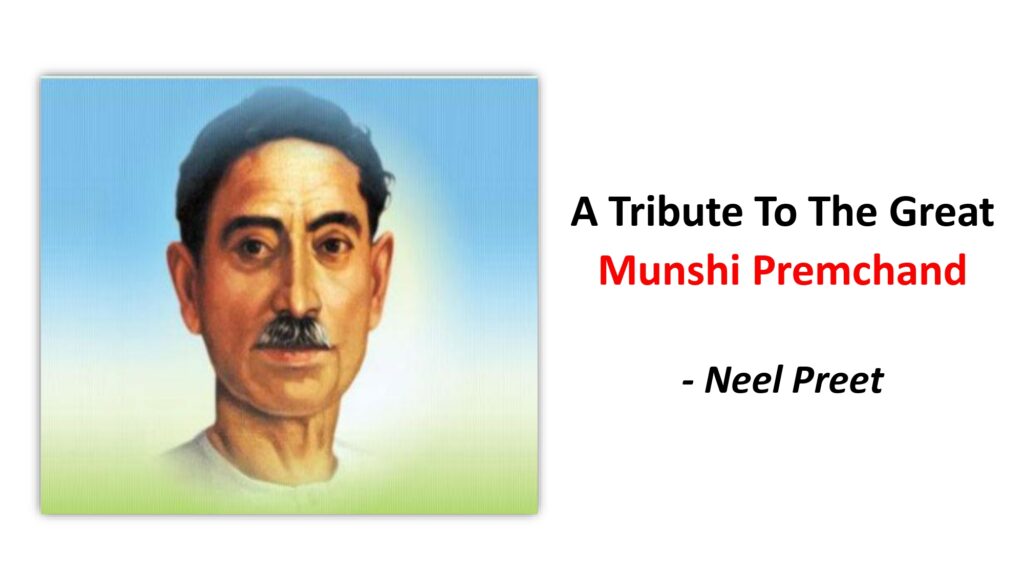 A Tribute To The Great Munshi Premchand - The Literature Times