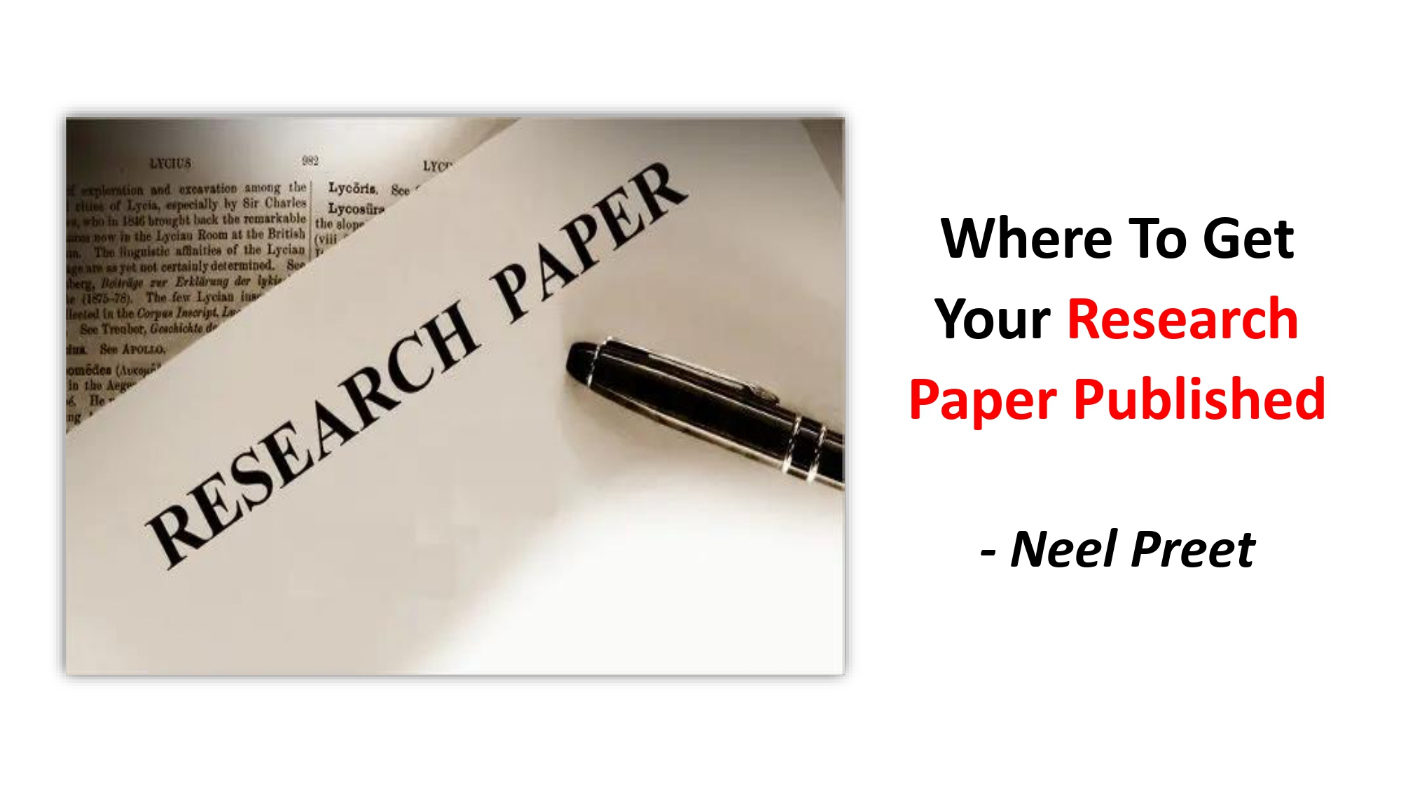 how can i get my research paper published