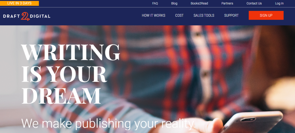 draft 2 digital self Publishing in USA