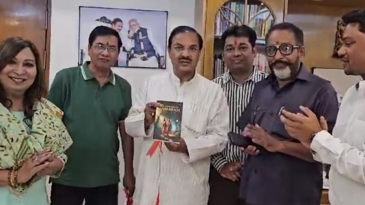 The Guardian of Sanatan by Author Setu Launched by Honourable Dr. Mahesh Sharma
